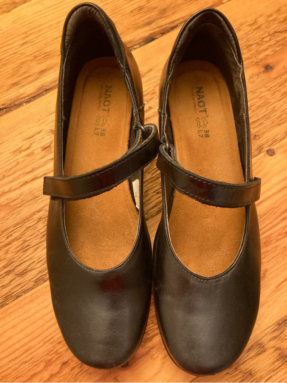 Naot Women's Black Mary Jane Heels